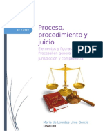 Proceso, Procedimiento y Juicio: Elementos y Figuras Del Derecho Procesal en General Jurisdicción y Competencia