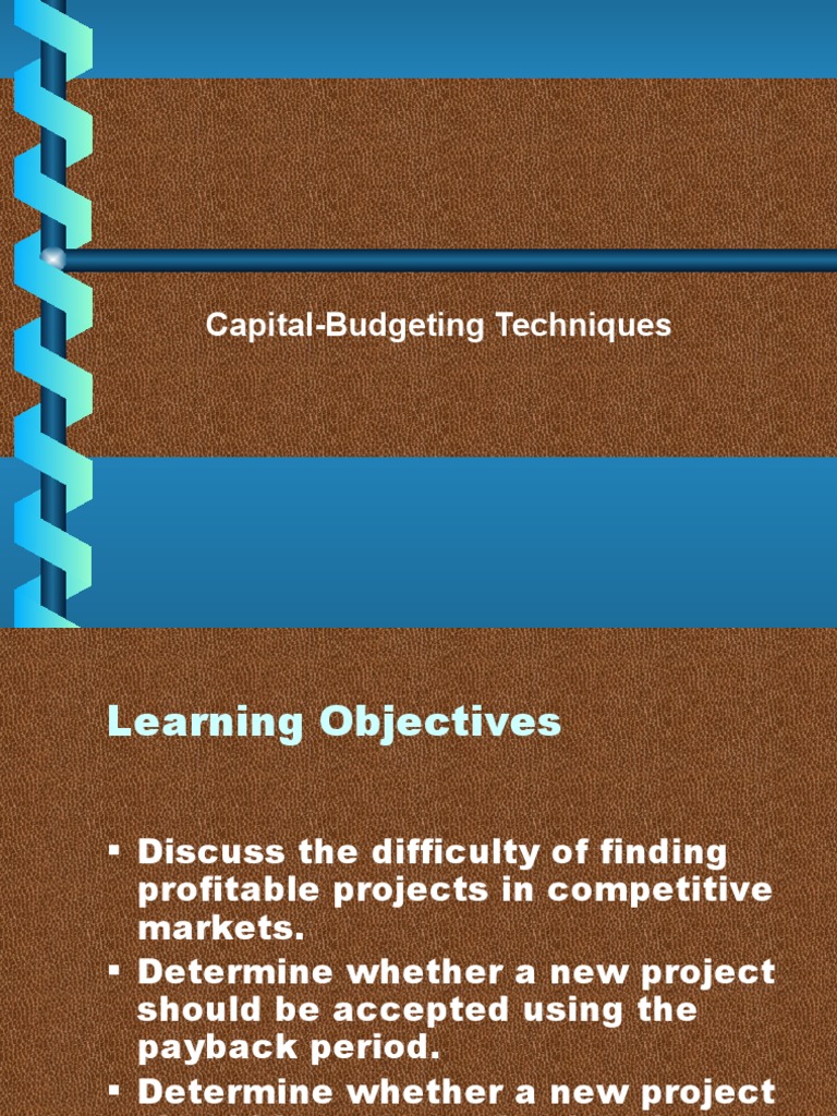 Capital Budgeting | PDF | Net Present Value | Internal Rate Of Return