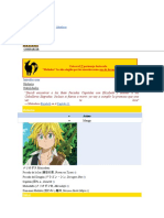 Meliodas: Español