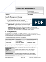 IT Project Quality Management Plan