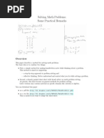 Download Some Practical Remarks on Solving Math Problems by thomasteepe SN46092496 doc pdf