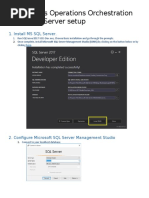 Micro Focus Operations Orchestration + MS SQL Server Setup