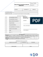 Formato Cancelacion de Semestre