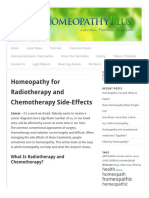 Homeopathy For Radiotherapy and Chemotherapy Side-Effects: Homeopathic