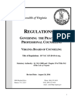 VA Board of Counseling - REGULATIONS PDF