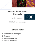 Métodos de Estudio en Histología PDF