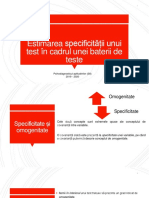 PA - Specificitatea Unui Test (S8) PDF