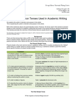 The - Three - Common - Tenses - Used - in - Academic - WritingATI PDF