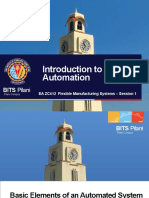 Introduction To Automation: BITS Pilani