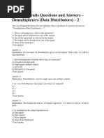 Digital Circuits Questions and Answers - Demultiplexers (Data Distributors) - 2