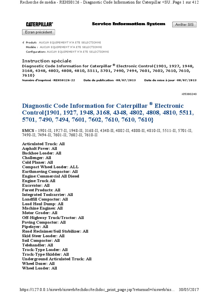 ALL Diagnostic Code Information For Caterpillar J1939 CDL PDF