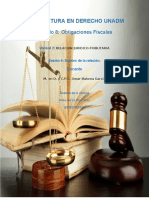 Licenciatura en Derecho Unadm: Módulo 8: Obligaciones Fiscales