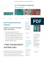 Rail Transportation and Pipelines - The Geography of Transport Systems