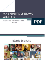 Achievements of Islamic Scientists: Prepared By: Muhammad Ahsan Vii-Ba