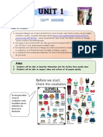 Guía Unidad 1 Inglés 4to Medio Instrucciones en PDF