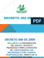 Decreto 366 de 2009