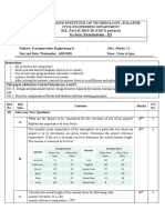 Walchand Institute of Technology, Solapur B.E. Part-II 2019-20 (CBCS Pattern) In-Sem. Examination - III