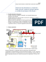 Mentenanța Sistemului de Alimentare Cu Motorină de Tipul Cu Rampă Comună Si Pompă Injector.