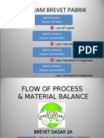 Flow of Process & Material Balance