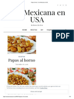 Papas Al Horno - Una Mexicana en USA