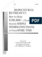 Ntrepreneurial Etirement:: by Robert W. Bly 31 Cheyenne Drive, Montville, NJ 07045 (973) 263-0562, Fax (973) 263-0613