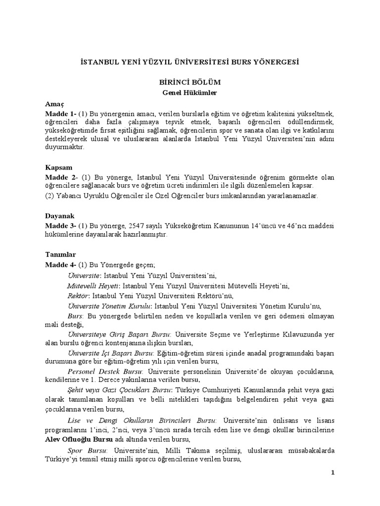 iyyu burs yonergesi pdf pdf