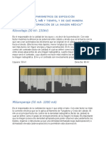 Descripción de Parámetros de Exposición Radiológica