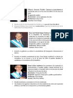 Presidentes de Guatemala desde 2000