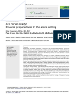 Are Nurses Ready - Disaster Preparedness in - 2008 - Australasian Emergency Nur PDF