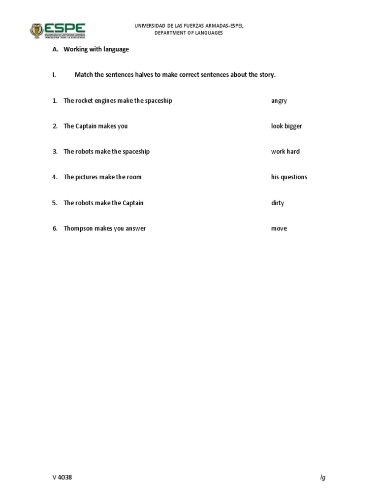 Language Matching Exercise for Students | PDF | History | Young Adult