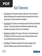 Kick Tolerance: 146 PWC Rev.6 May 10, 2002