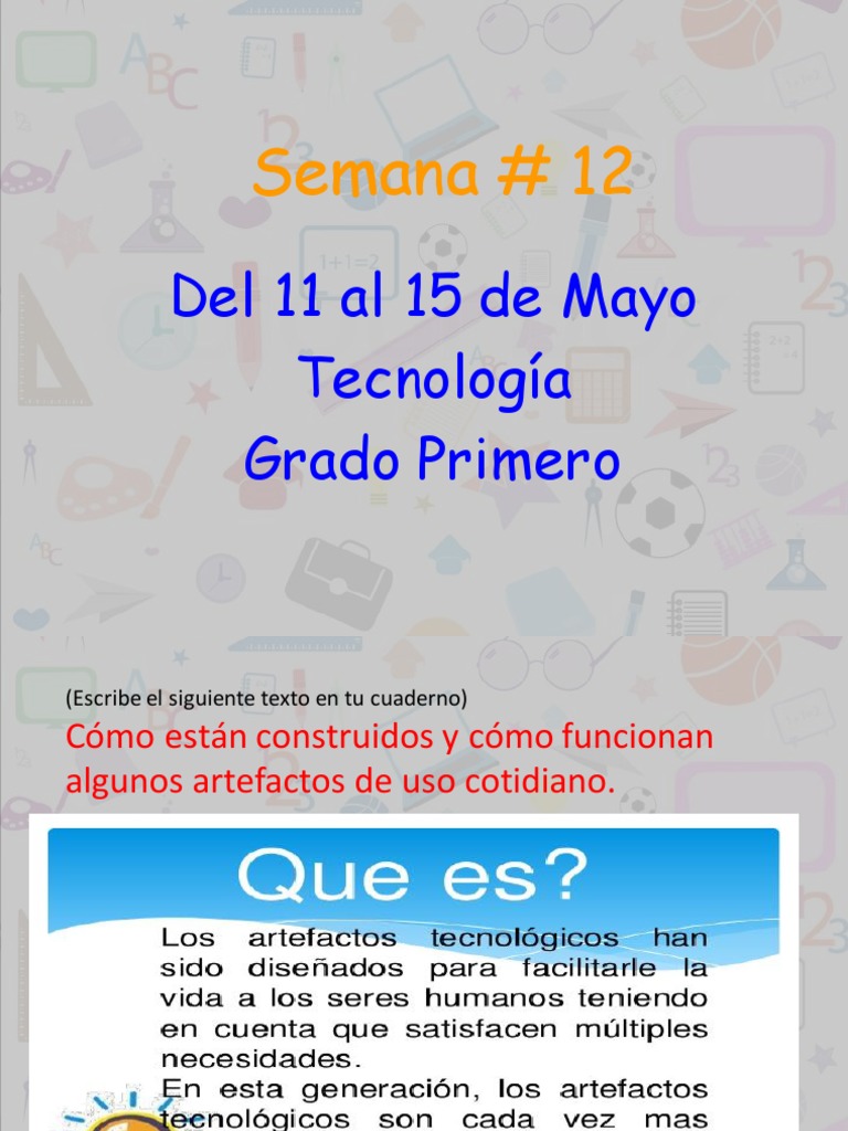Guia Grado Primero Tecnologia | PDF