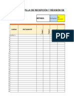 Plantilla para Recepción y Revisión de Tareas