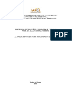 Atividades de Introdução À Psicologia