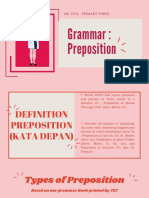 Grammar: Preposition: Ms. Tita - Primary Three