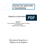 Esan - MBA - Gestión de Tesorería y Capital de Trabajo - Ses. 1 PDF