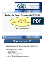 IENG300 Project Management Chapter Overview