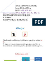 Pravilno Pisanje I Izgovor Rije I Sa Je, Ije, e