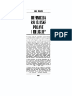 Emil Dirkem - Definicija Religijske Pojave I Religije PDF