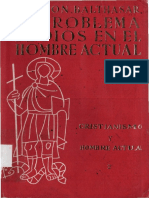 Von BALTHASAR, Hans Urs, El Problema de Dios en El Hombre Actual. Madrid, 1966 PDF