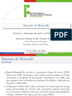 Equação de Bernoulli: Conservação de Energia em Escoamentos