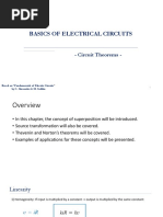 Basics of Electrical Circuits: - Circuit Theorems