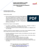 Circular para Padres y Estudiantes 25 Marzo