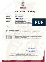 IEC61727 IEC62116 IEC 61683 Certificate For SOFAR50000TL-60000TL-70000TL PDF