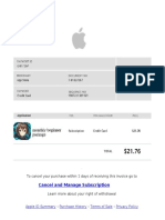 Apple Invoice