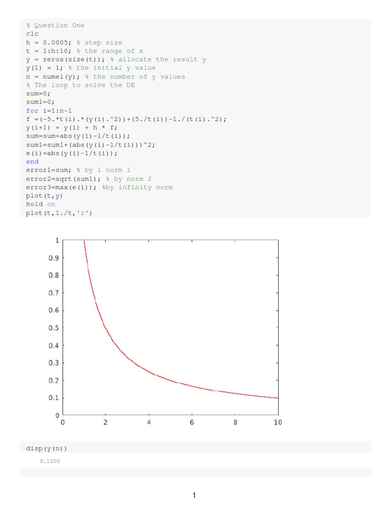 Numerical Solution of DE with Error Analysis | PDF | Teaching Methods ...
