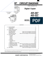 Digital Copier Circuit Diagrams for AR-287/337/407/507 Models