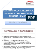 Diapositivas- Antropología fil, un estudio racional de la persona