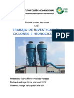 Ciclones e Hidrociclones