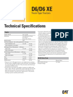 Technical Specs D6 and D6 XE Dozers